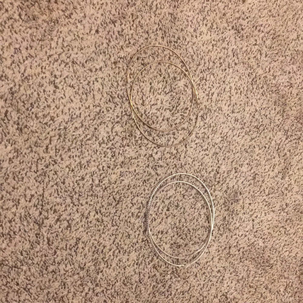 5 Inch Hoop Earrings - Picture 5 of 5